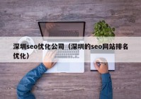 深圳seo优化公司（深圳的seo网站排名优化）