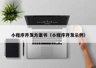 小程序开发方案书（小程序开发示例）