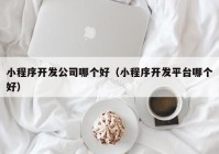 小程序开发公司哪个好（小程序开发平台哪个好）