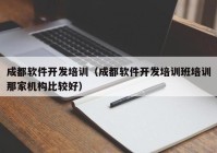 成都软件开发培训（成都软件开发培训班培训那家机构比较好）