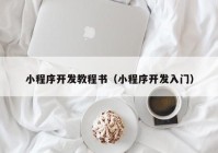 小程序开发教程书（小程序开发入门）